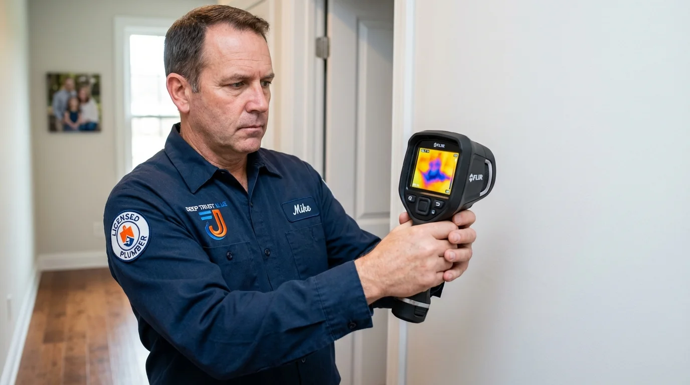Thermal imaging leak detection by Johns Plumbing LLC in Glen Burnie